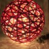 ILOVALO - FINNISCHES FRIEDENSLICHT LED- Lichtkugel ROT -M